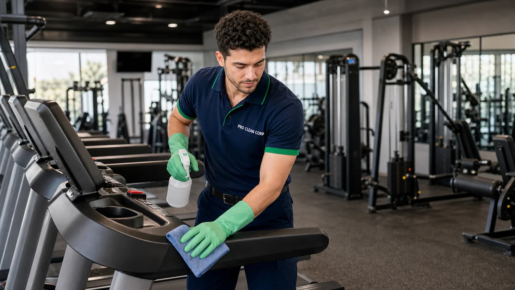 Gym Cleaning specific areas covered
